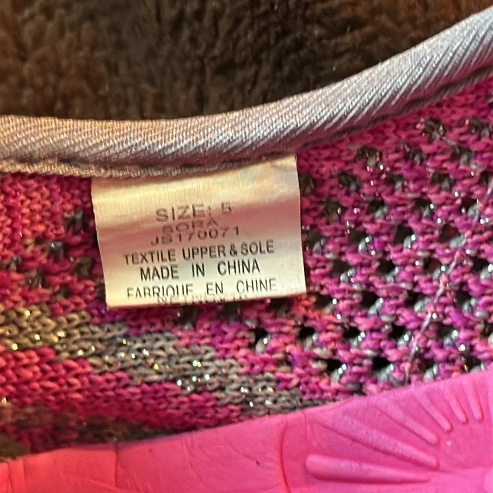 JAMBU KD Sora Pink/ Silver Mary Jane Outdoor/ Water Shoe Sz 5 Big Kid